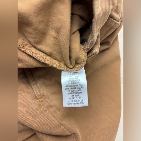 NILI LOTAN Tomboy cotton-blend twill straight-leg pants In Camel Size 4 - Picture 8 of 14